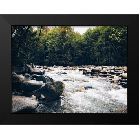 Stream 16 Black Modern Wood Framed Art Print by Lee, Rachel