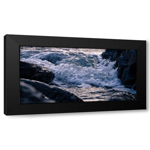 Stream 17 Black Modern Wood Framed Art Print by Lee, Rachel
