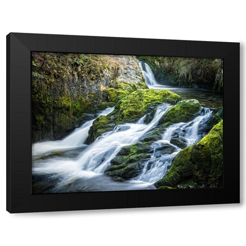 Stream 22 Black Modern Wood Framed Art Print by Lee, Rachel