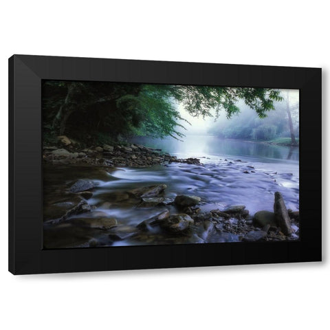 Stream 4 Black Modern Wood Framed Art Print by Lee, Rachel