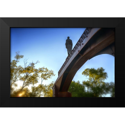 The Crossing Black Modern Wood Framed Art Print by Lee, Rachel