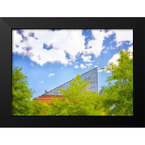 The Roof Black Modern Wood Framed Art Print by Lee, Rachel