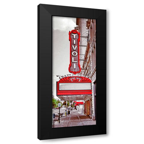 Tivoli Sidewalk Black Modern Wood Framed Art Print by Lee, Rachel