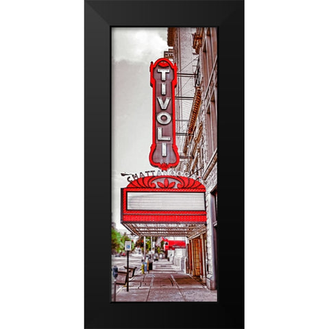 Tivoli Sidewalk Black Modern Wood Framed Art Print by Lee, Rachel