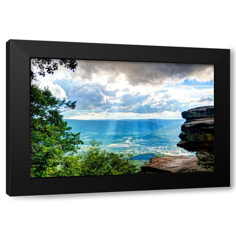 To Lookout Valley Black Modern Wood Framed Art Print with Double Matting by Lee, Rachel