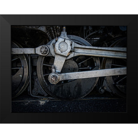 Train Detail 6 Black Modern Wood Framed Art Print by Lee, Rachel