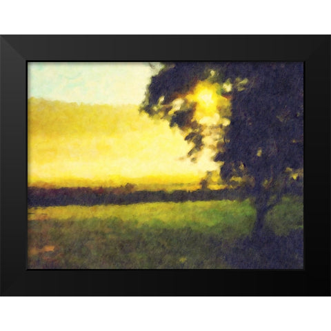 Trees 38 Black Modern Wood Framed Art Print by Lee, Rachel