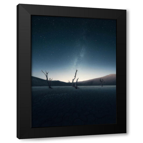 Trees 97 Black Modern Wood Framed Art Print by Lee, Rachel