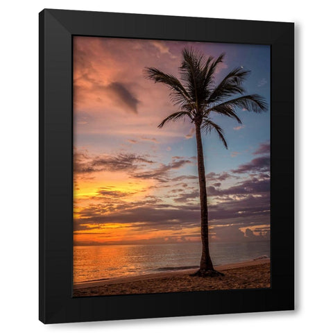 Trees and Water 13 Black Modern Wood Framed Art Print by Lee, Rachel