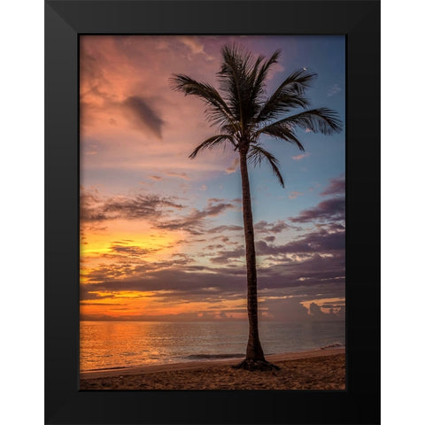 Trees and Water 13 Black Modern Wood Framed Art Print by Lee, Rachel