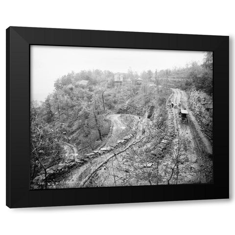 W Road Waldens Ridge 1902 Black Modern Wood Framed Art Print with Double Matting by Lee, Rachel