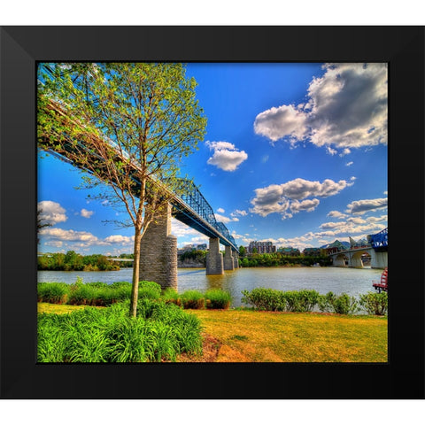 Walnut Bridge From Coolidge Horizontal Black Modern Wood Framed Art Print by Lee, Rachel
