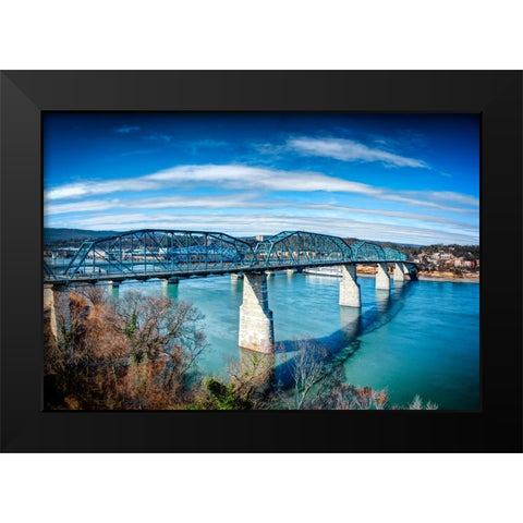 Walnut From Hunter Deck Black Modern Wood Framed Art Print by Lee, Rachel