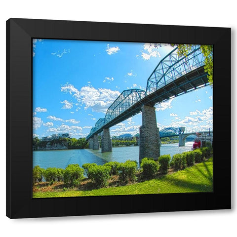 Walnut Left Black Modern Wood Framed Art Print by Lee, Rachel