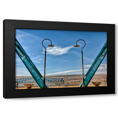 Walnut Love Black Modern Wood Framed Art Print with Double Matting by Lee, Rachel