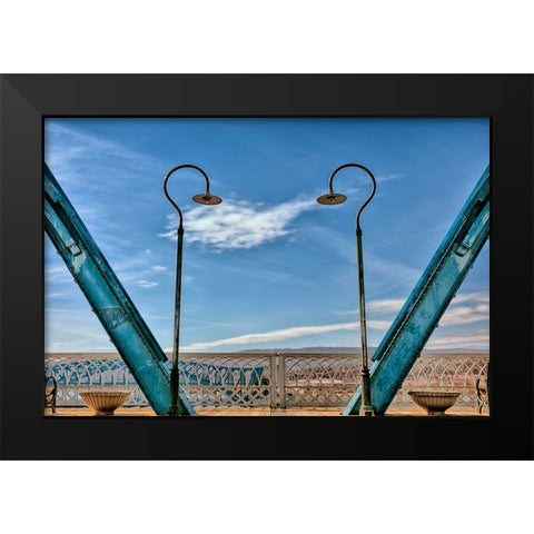 Walnut Love Black Modern Wood Framed Art Print by Lee, Rachel