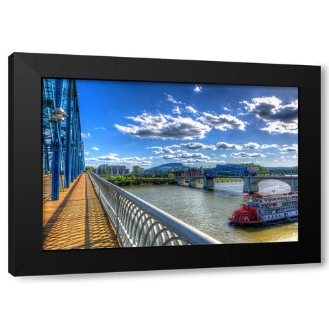 Walnut To Lookout Black Modern Wood Framed Art Print by Lee, Rachel