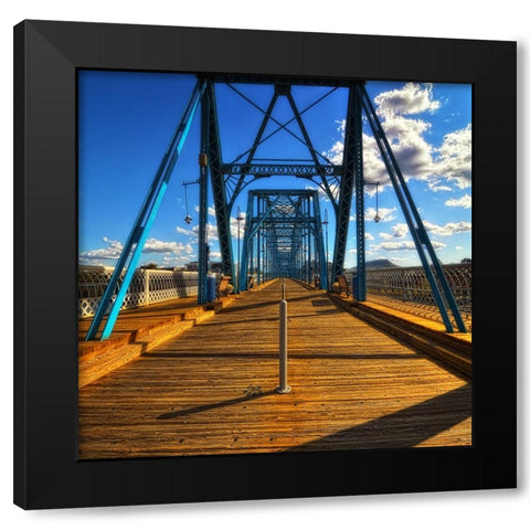 Walnut Walk Glamour Black Modern Wood Framed Art Print by Lee, Rachel