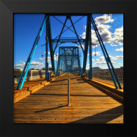 Walnut Walk Glamour Black Modern Wood Framed Art Print by Lee, Rachel