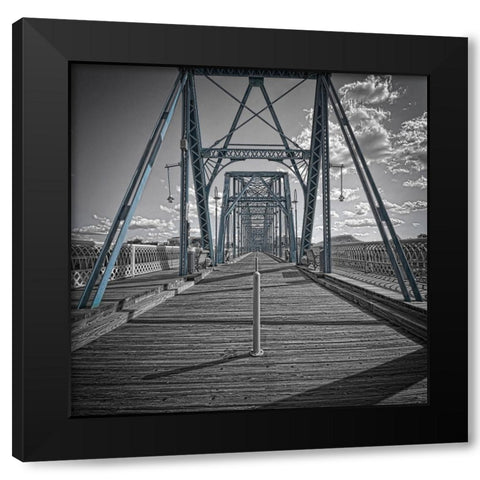 Walnut Walk Vintage Black Modern Wood Framed Art Print by Lee, Rachel