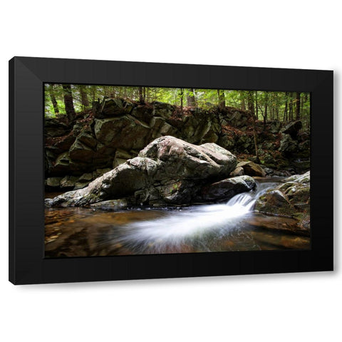 Waterfall 10 Black Modern Wood Framed Art Print with Double Matting by Lee, Rachel