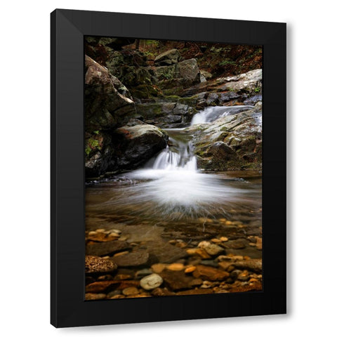 Waterfall 11 Black Modern Wood Framed Art Print with Double Matting by Lee, Rachel