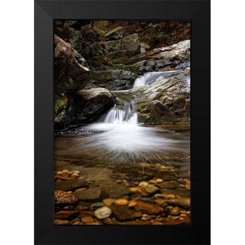 Waterfall 11 Black Modern Wood Framed Art Print by Lee, Rachel