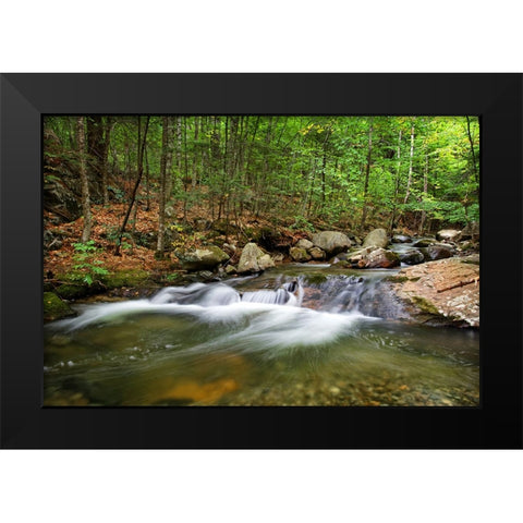 Waterfall 15 Black Modern Wood Framed Art Print by Lee, Rachel
