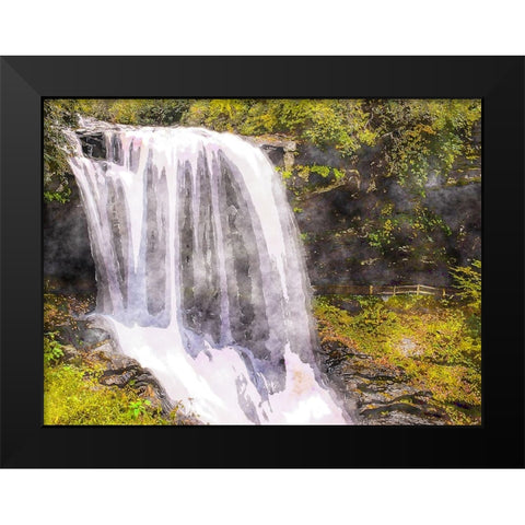 Waterfall 16 Black Modern Wood Framed Art Print by Lee, Rachel