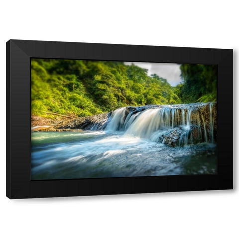 Waterfall 18 Black Modern Wood Framed Art Print by Lee, Rachel