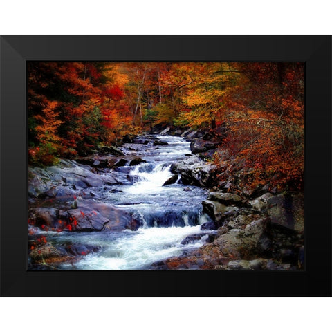 Waterfall 22 Black Modern Wood Framed Art Print by Lee, Rachel