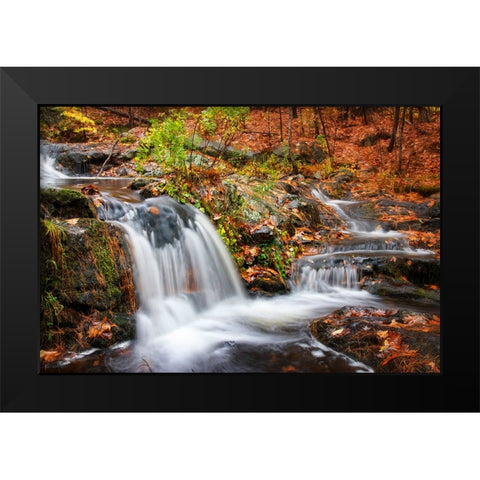 Waterfall 3 Black Modern Wood Framed Art Print by Lee, Rachel