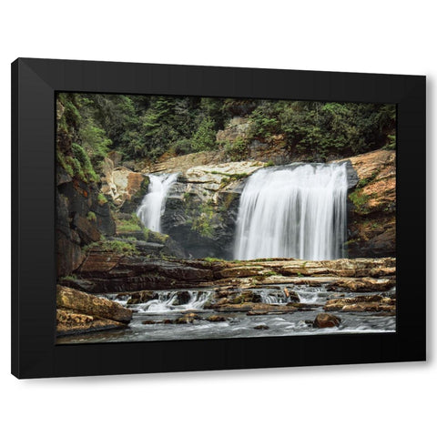 Waterfall 39 Black Modern Wood Framed Art Print by Lee, Rachel