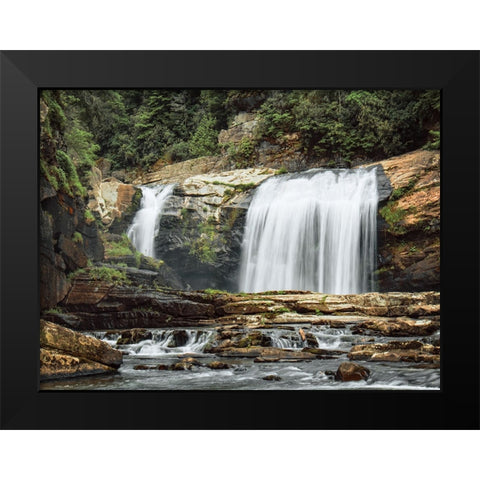 Waterfall 39 Black Modern Wood Framed Art Print by Lee, Rachel