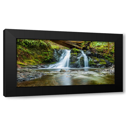 Waterfall 40 Black Modern Wood Framed Art Print by Lee, Rachel