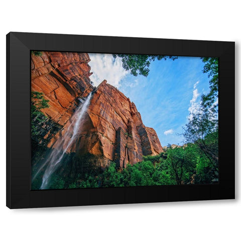 Waterfall 42 Black Modern Wood Framed Art Print by Lee, Rachel