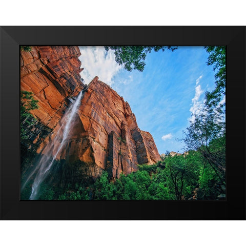 Waterfall 42 Black Modern Wood Framed Art Print by Lee, Rachel
