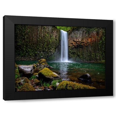 Waterfall 43 Black Modern Wood Framed Art Print by Lee, Rachel