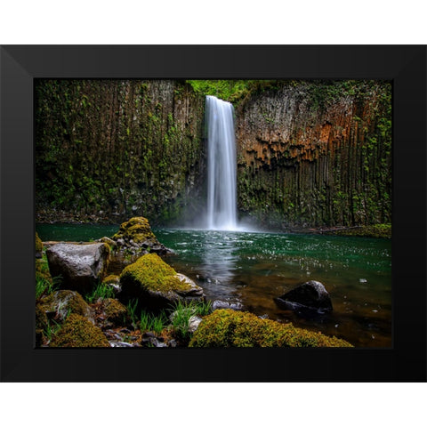 Waterfall 43 Black Modern Wood Framed Art Print by Lee, Rachel