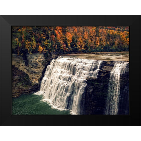 Waterfall 44 Black Modern Wood Framed Art Print by Lee, Rachel