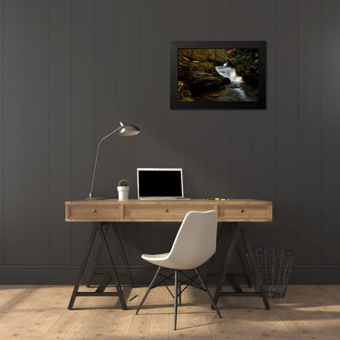 Waterfall 52 Black Modern Wood Framed Art Print by Lee, Rachel