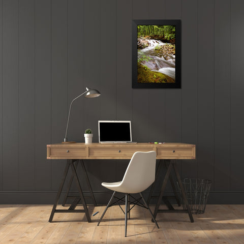 Waterfall 9 Black Modern Wood Framed Art Print by Lee, Rachel