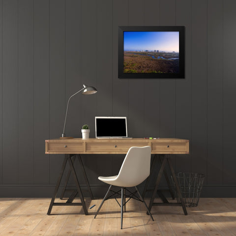 Beach Condo Black Modern Wood Framed Art Print by Malone, Will