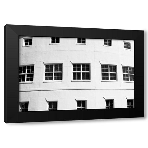 The Grid Black Modern Wood Framed Art Print by Malone, Will
