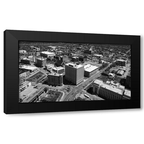 City Streets Black Modern Wood Framed Art Print by Malone, Will
