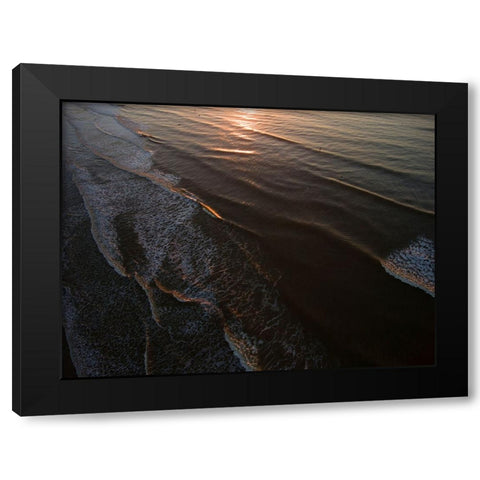 Morning Waves Black Modern Wood Framed Art Print by Malone, Will