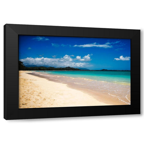 Kailua Black Modern Wood Framed Art Print by Malone, Will