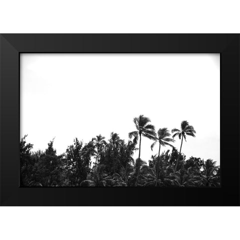 Lanikai Palms Black Modern Wood Framed Art Print by Malone, Will