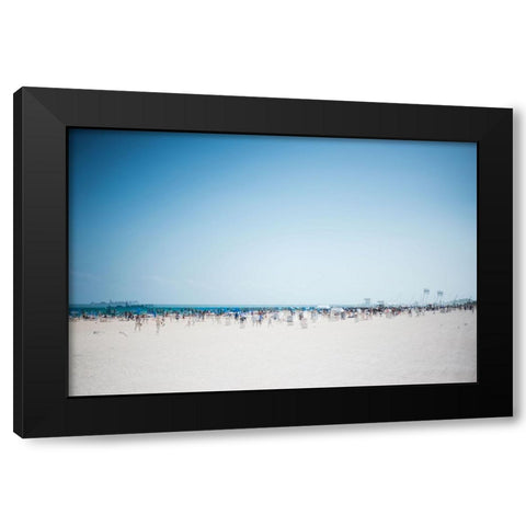 South Beach Party Black Modern Wood Framed Art Print by Malone, Will