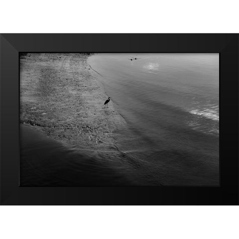 The Marshes Black Modern Wood Framed Art Print by Malone, Will